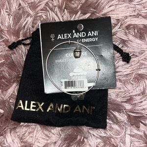 sterling silver alex and ani bracelet, never worn